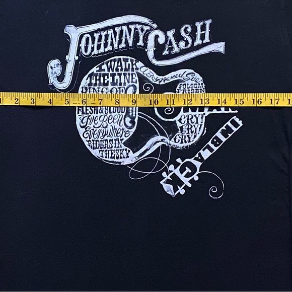 Authentic Signed Johnny Cash Graphic T Shirt - Picture 5 of 7